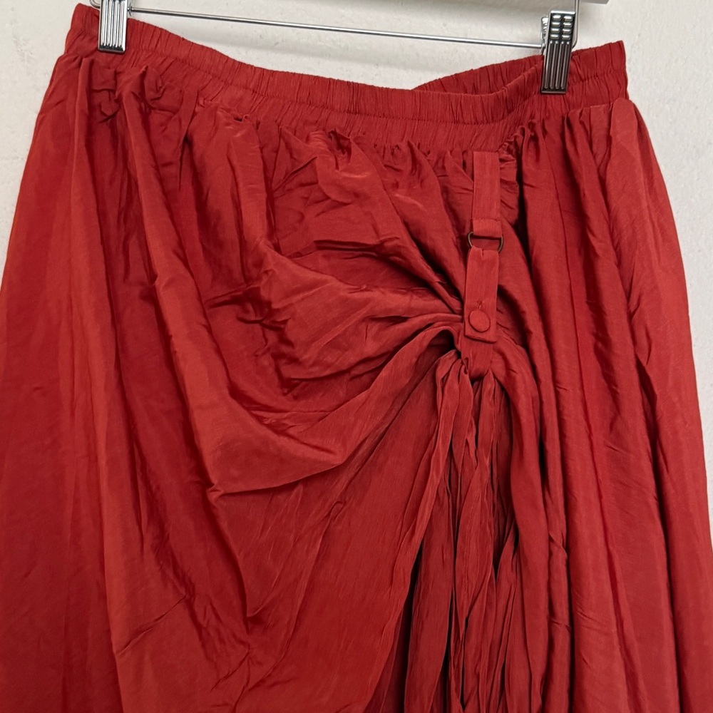 Scarlet Darkness Victorian Renaissance Two Way Midi Double Layer Skirt - Picture 5 of 11